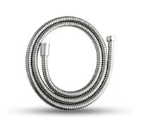 OFFO Manguera Ducha 1.6m, Flexo Ducha con Protección Antitorsión, Manguera de Ducha de Acero Inoxidable, Conexión Estándar G1/2", Cable Ducha Universal y Flexible, Para Grifería de Baño, Plata