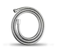 OFFO Manguera Ducha 2m, Flexo Ducha con Protección Antitorsión, Manguera de Ducha de Acero Inoxidable, Conexión Estándar G1/2", Cable Ducha Universal y Flexible, Para Grifería de Baño, Plata