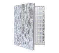 OFFPENSIG 216 Colores Libro de ExhibicióN de Puntas de UñAs Estante de ExhibicióN de Arte de UñAs Diy Tarjeta de Color de Gel Tablero de ExhibicióN de Pintura de GráFico Plata