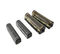 OFFPENSIG Afeitadoras EléCtricas Cuchillas de Hoja Dorada Cuchillo de Red y Cabezal de Corte Adecuado para KM-2026 KM-2028 Maquinilla de Afeitar Flotante