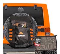 Offroading Gear Neumático de repuesto impermeable de 4 x 4, bolsa de basura y bolsa para portón trasero con organizador de asiento, gran capacidad para accesorios todoterreno, SUV, RV, Jeep, Overland,