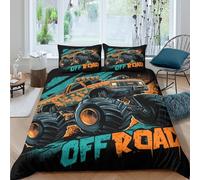 OffroadRacingStyle Funda de Edredón Microfibra 3 Piezas Compuesto Impresión 3D Cierre de OffroadRacingStyle Funda Edredon Fundas de Almohada Transpirable Antialérgica for niños Single（140x200cm）