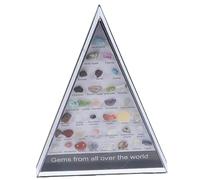 OFFSCH 1 Juego Espécimen de piedra de ágata cristales crudos naturales decoración del escritorio de oficina ornament regalo de piedra modelo de enseñanza de las ciencias roca