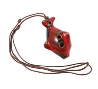 OFFSCH 1 Ocarina de Cerámica de 4 Agujeros para Niños Diseño de Portátil y Práctica para Aprendizaje Musical
