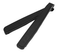 OFFSCH 1 Par de Almohadillas para Reposabrazos de Silla Plegable de Playa, Reposición de Apoyabrazos de Plástico Duro Negro Tornillos, Cojines Antideslizantes para Silla de Camping
