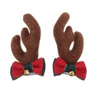 OFFSCH 1 par de Cuernos de Reno para Motocicleta - Accesorios navideños para Casco de esquí - Decoración para Casco de Moto, Bicicleta o esquí