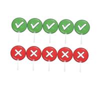 OFFSCH 10 Piezas De Letrero De &Quot;Acuerdo con El Oponente&Quot; Letrero De Respuesta del Estudiante Suministros para Eventos En El Aula Paleta De Subasta Herramientas De