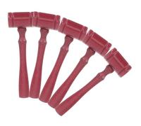 OFFSCH 10 piezas Martillos de Juez de Madera Roja para Rol y Juguete Educativo Ligero y Portátil para Herramienta de Entrenamiento Manual y Regalo Temático Jurídico