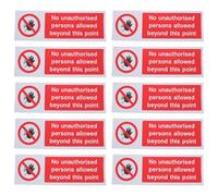 OFFSCH 10 Piezas Señal De Advertencia De No Entrada Para Seguridad En Interiores Señal De Precaución Señales De Advertencia De No Entrada