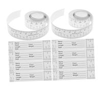 OFFSCH 10 Piezas Unidades Regla de Papel Escala Centímetros y Cinta Métrica Enrollable de Papel Recubierto Resistente Regla Precisa para Arquitectura Escuela y Construcción