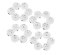 OFFSCH 100 Piezas Cuentas Acrílicas de Letras B Plateadas sobre Base Blanca Planas y Resistentes para DIY Pulseras Collares y Llaveros Material Versátil para Manualidades