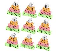 OFFSCH 100 Piezas Dados Pequeños Coloridos Dados Seis Caras para Mesa Enseñanza Matemáticas Manualidades