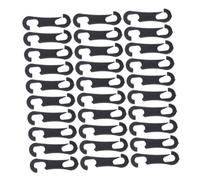 OFFSCH 100 piezas Ganchos para Fundas Asiento Coche Uds Ganchos de Plástico Duraderos con Diseño Plano Antideslizante Instalación Sencilla y Seguro para Accesorios Coche