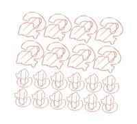 OFFSCH 100 Piezas Unidades Clips Dibujos Animados Metálicos con Forma de Pato Resistentes y Anti-deformación Marcadores Creativos para Organización de Archivos Oficina y Estudio
