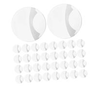 OFFSCH 100piezas Estuche Protector para Insignias Redondo Transparente de Antiarañazos para Botones de Anime Funda para Credencial Protector Transparente para Credencial Portaplaca