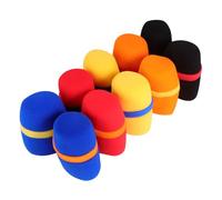 OFFSCH 10piezas Fundas De Esponja Para Micrófono Protectores De Viento Almohadillas Para Parabrisas Colores Aleatorios