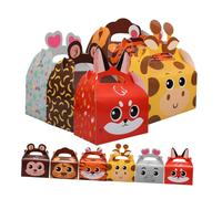 OFFSCH 12 Cajas de Papel para Dulces Diseño de Animales, Caja Portátil para Fiesta y Decoración, Adecuado para Bares y Familias, Pack de 12 Unidades