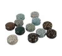 OFFSCH 12 piezas Latas de Hojalata Pequeñas para Velas Recipientes Vacíos Resistentes para Aromaterapia Almacenamiento Compacto para Manualidades y Recuerdos Cajas Metálicas