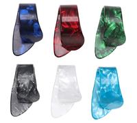 OFFSCH 12 Púas Para Guitarra De Celuloide Para Pulgar, Set De 12 Piezas Colores, Oscuro y, Tamaño Estándar Para Práctica y Colección