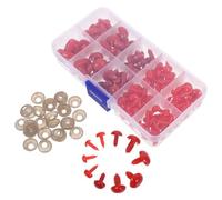 OFFSCH 125 Piezas de Seguridad para Animales de Crochet: Seguridad para Animales de Crochet - Decoraciones Triangulares de Plástico con Arandelas para Osos de Peluche, Perros, Gatos Y Conejos.