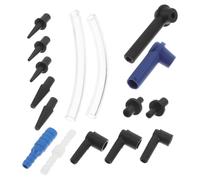 OFFSCH 16 Piezas Kit de Conectores y Adaptadores para Cambio de Líquido de Frenos Herramienta para Sangrado y Purgado de Frenos Coches y Motos Componentes Reutilizables y Sellado