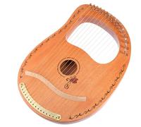 OFFSCH 1juego Arpa De Madera Portátil De Cuerdas Instrumento Musical De Cuerda Para Principiantes y Adultos y Relajante Color Madera Natural