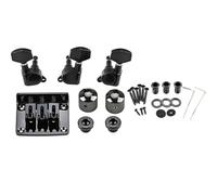OFFSCH 1juego Kit De Accesorios Para Guitarra De Tres Cuerdas Puente Clavijeros y Perillas De Control Herramientas Duraderas y Prácticas Para Guitarras De Tres Cuerdas Para Principiantes