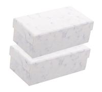 OFFSCH 2 Piezas Caja De Obsequio Pequeña De Caja De Paquetes De Obsequio Para Guardar Joyas Cosméticos y Pintalabios De Anidadas