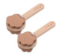 OFFSCH 2 Piezas De Aplausos De Madera Juguetes Para Cucharas Musicales Instrumentos Musicales Tradicionales Recuerdo De Fiesta Caja De Resonancia De Madera Juguete Maraca