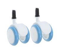 OFFSCH 2 Piezas de Ruedas de Repuesto de Goma para Andadores de Ñiño Ruedas Delanteras Resistentes Vástago para Carritos Adaptables a Múltiples Superficies y Uso Interior y Exterior