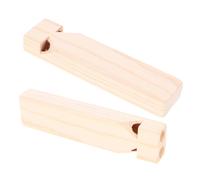 OFFSCH 2 Piezas Silbatos de Madera Juguete Musical DIY Silbato Tren para Regalo Educativo para Desarrollo Artístico y Exploración Musical