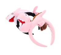 OFFSCH 2 Piezas Unidades Diademas Peluche Animales Divertidos Ajustables Diadema y Dinosaurio Kawaii para Fiesta Disfraces y Adultos Accesorio Original para Cumpleaños Halloween de Rol