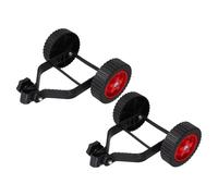 OFFSCH 2 Ruedas Auxiliares Negras para Cortacésped y Desbrozadora Ruedas de Soporte de Plástico Resistentes Accesorio para Recortadora de Hilo Repuesto para Jardín