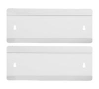 OFFSCH 2 soportes reemplazables para placas de identificación de puerta de oficina, autoadhesivos para montaje en pared, señal indicadora deslizante para salas de reuniones y puertas de negocios.