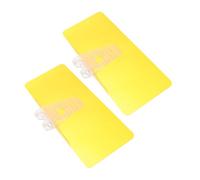 OFFSCH 2 Viseras Nocturnas para Parabrisas De Coche Parasoles para Ventanas Extensores De Visera para Automóviles Visera Antideslumbrante Color Amarillo