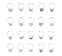 OFFSCH 20 Anillos De Gemas De Imitación Para Niñas, Joyas Decorativas Para Fingir Ser Princesa, Obsequio Adecuado Para Fiestas Infantiles