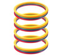 OFFSCH 20 Aros para Circuito de obstáculos: aro de plástico para Ejercicios - Juguete para Practicar Agilidad al Aire Libre - para Juegos de fútbol, Gimnasia, Patio Trasero y Juegos de