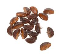 OFFSCH 20 Piezas Abrigo Estilo Vintage Botones De Ropa Botones De Madera Botón Con Gancho Accesorios De Costura Coffee