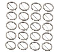 OFFSCH 20 piezas Anillos de Aleación Planos para Llaveros DIY Conectores de Llavero para Manualidades y Colgantes Accesorios para Llaves y Regalos