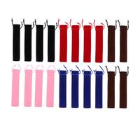 OFFSCH 20 Piezas Bolsa de Lápiz con Cordón Funda Protectora Gruesa Doble para Bolígrafos Paquete Regalo Práctico para Oficina Escuela y Artistas