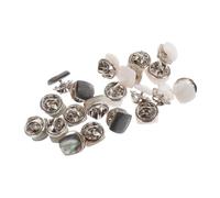 OFFSCH 20 piezas Broches para Ropa Botones de Seguridad Decorativos Imperdibles Resistentes y Versátiles para Collares Bufandas y Bolsos Diseño Elegante y Duradero