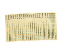 OFFSCH 20piezas Pegatinas Diapasón Guitarra Notas Guía De Dedos Colores Brillantes Fácil De Usar Para Principiantes Guitarra Clásica Acústica Eléctrica