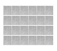 OFFSCH 24 Piezas Tejas Miniatura DIY Material Construcción Acero Inoxidable Corrugado Accesorios Maqueta para Escenarios Militares y Maquetas de Paisaje