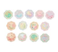 OFFSCH 24 Platos en Miniatura para casa de muñecas, bandejas Vintage de microresina, Adornos para Cocina, decoración de casa pequeña, Juego de simulación, Plato de Comida, vajilla pequeña.