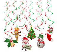 OFFSCH 24piezas Decoraciones De Remolinos Colgantes Para Navidad Serpentinas Accesorios De Diseño