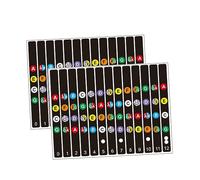 OFFSCH 2juegos Pegatinas Para Escala De Guitarra Pegatinas Musicales Para Ukelele Octopus Soprano Herramientas Para Principiantes