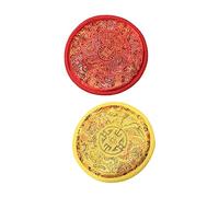 OFFSCH 2piezas Base De Cuenco Para Cojín Tibetano Tapete Portátil De Material Decorativo Soporte Protector Para Uso Sala De Meditación