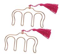 OFFSCH 2piezas Clip De Metal Para Partituras Bordes y Esquinas Suaves Práctico Para Separar Páginas y Evitar Cierre Automático