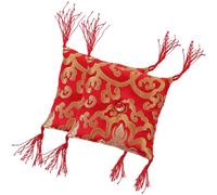 OFFSCH 2piezas Cojín De Roja Para Cuenco Tibetano Almohada Ritual Budista Tapete Handmade