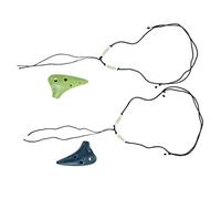 OFFSCH 2piezas Ocarinas Mini De Cerámica Flauta De Ocarina Clásica Instrumento Musical Para Principiantes